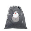 Personalised Deluxe Grey Santa Sack - Just Blue or Pink