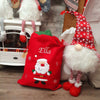 Personalised Deluxe Red and Green Santa Sack - Just Blue or Pink