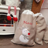 Personalised Deluxe Silver Grey Rudolph Santa Sack - Just Blue or Pink