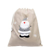 Personalised Deluxe Silver Grey Santa Sack - Just Blue or Pink