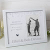 Personalised Diamond Anniversary Frame - Just Blue or Pink