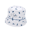 Personalised Dinosaur Bucket Hat - White - Just Blue or Pink