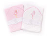 Personalised Flamingo Baby Towel - Just Blue or Pink