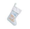 Personalised Fluffy Teddy Bear Stocking - Just Blue or Pink