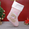 Personalised Fluffy Teddy Bear Stocking - Just Blue or Pink