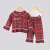 Personalised Girls Tartan Pyjamas - Just Blue or Pink