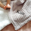 Personalised Grey Blanket