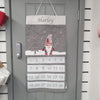 Personalised Grey Gonk Advent Calendar - Just Blue or Pink