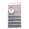 Personalised Grey Santa Advent Calendar - Just Blue or Pink