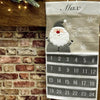 Personalised Grey Santa Advent Calendar - Just Blue or Pink