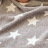 Personalised Grey Star Fleece Blanket - Just Blue or Pink
