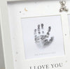 Personalised Hand Print Photo Frame - Just Blue or Pink