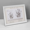 Personalised 'Me & My Sister' Handprint Frame - Just Blue or Pink