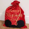 Personalised Mickey Mouse Red Velvet Santa Sack - Just Blue or Pink