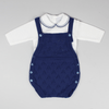 Personalised Navy Knitted Romper & Top - Just Blue or Pink