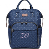 Personalised Navy Polka Dot Changing Bag - Just Blue or Pink