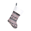 Personalised Nordic Knit Stocking - Just Blue or Pink