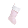 Personalised Nordic Knit Stocking - Just Blue or Pink