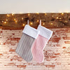 Personalised Nordic Knit Stocking - Just Blue or Pink