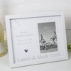 Personalised Pearl Anniversary Frame - Just Blue or Pink