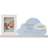 Personalised Pink Blue Cloud Photo Frame - Just Blue or Pink