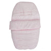 Personalised Pink Broderie Anglaise Car Seat Footmuff - Just Blue or Pink