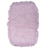 Personalised Pink Broderie Anglaise Frilly Pram Liner - Just Blue or Pink