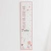 Personalised Pink Bunny Height Chart - Just Blue or Pink