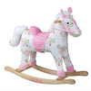 Personalised Pink Floral Rocking Horse - Just Blue or Pink