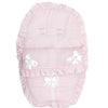 Personalised Pink Frilly Car Seat Footmuff - Just Blue or Pink