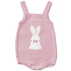 Personalised Pink Knitted Bunny Romper - Just Blue or Pink