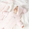 Personalised Pink Knitted Pramsuit - Just Blue or Pink