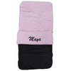 Personalised Pink Rain Proof Pram Footmuff - Just Blue or Pink