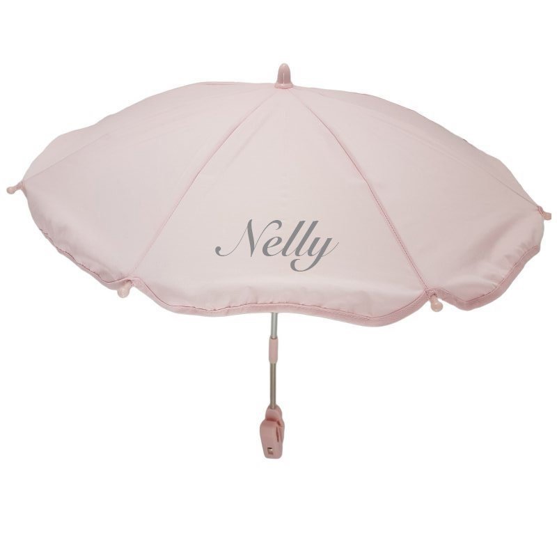 Personalised Pram Parasol Baby Pink