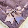 Personalised Purple Blanket with Bow 
