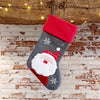 Personalised Red & Grey Stocking - Just Blue or Pink