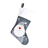 Personalised Steel Grey Knitted Stocking - Just Blue or Pink