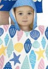 Personalised Toddler Poncho Towel - Just Blue or Pink