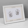 Personalised 'Twins' Handprint Frame - Just Blue or Pink