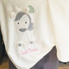 Personalised Unicorn Fleece Blanket - Just Blue or Pink