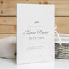 Personalised White Baby Record Book - Just Blue or Pink