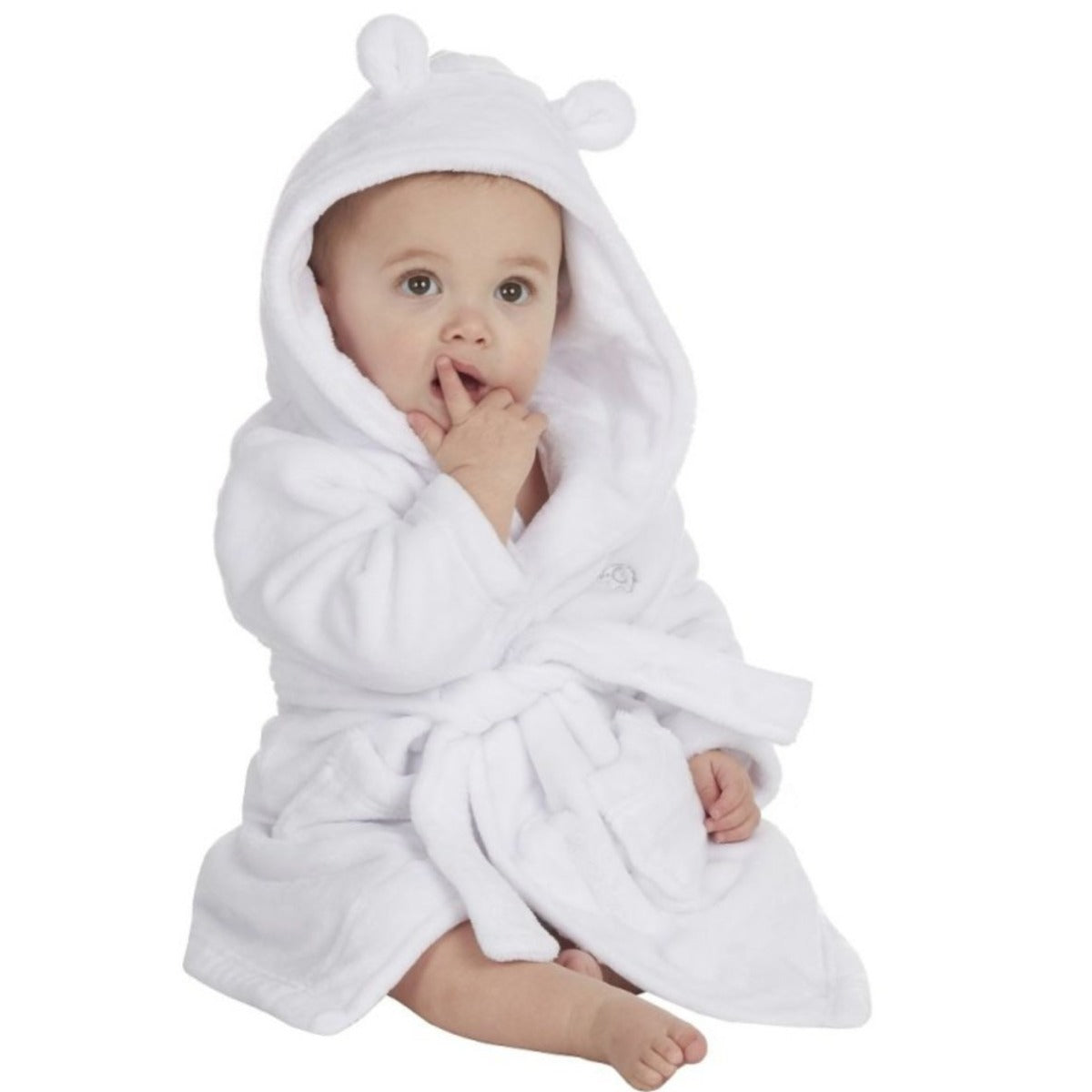 Personalised White Dressing Gown Just Blue Or Pink Personalised White Dressing Gown Just Blue Or Pink