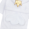 Personalised White Dressing Gown Bathrobe Swan Princess Age 2-6 Years - Just Blue or Pink