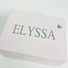 Personalised White & Pink Hooded Towel - Just Blue or Pink