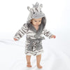 Personalised Zebra Dressing Gown - Just Blue or Pink