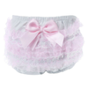 Pink & White Frilly Nappy Pants - Just Blue or Pink