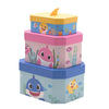 Baby Shark Set of 3 Nesting Storage Boxes - Just Blue or Pink