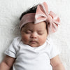 Rose Gold Velour Headband with Bow - Just Blue or Pink