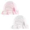 Baby Girl Broderie Anglaise Summer Hat - Just Blue or Pink