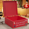 Santa Claus - Wooden Christmas Gift Eve Box - Just Blue or Pink
